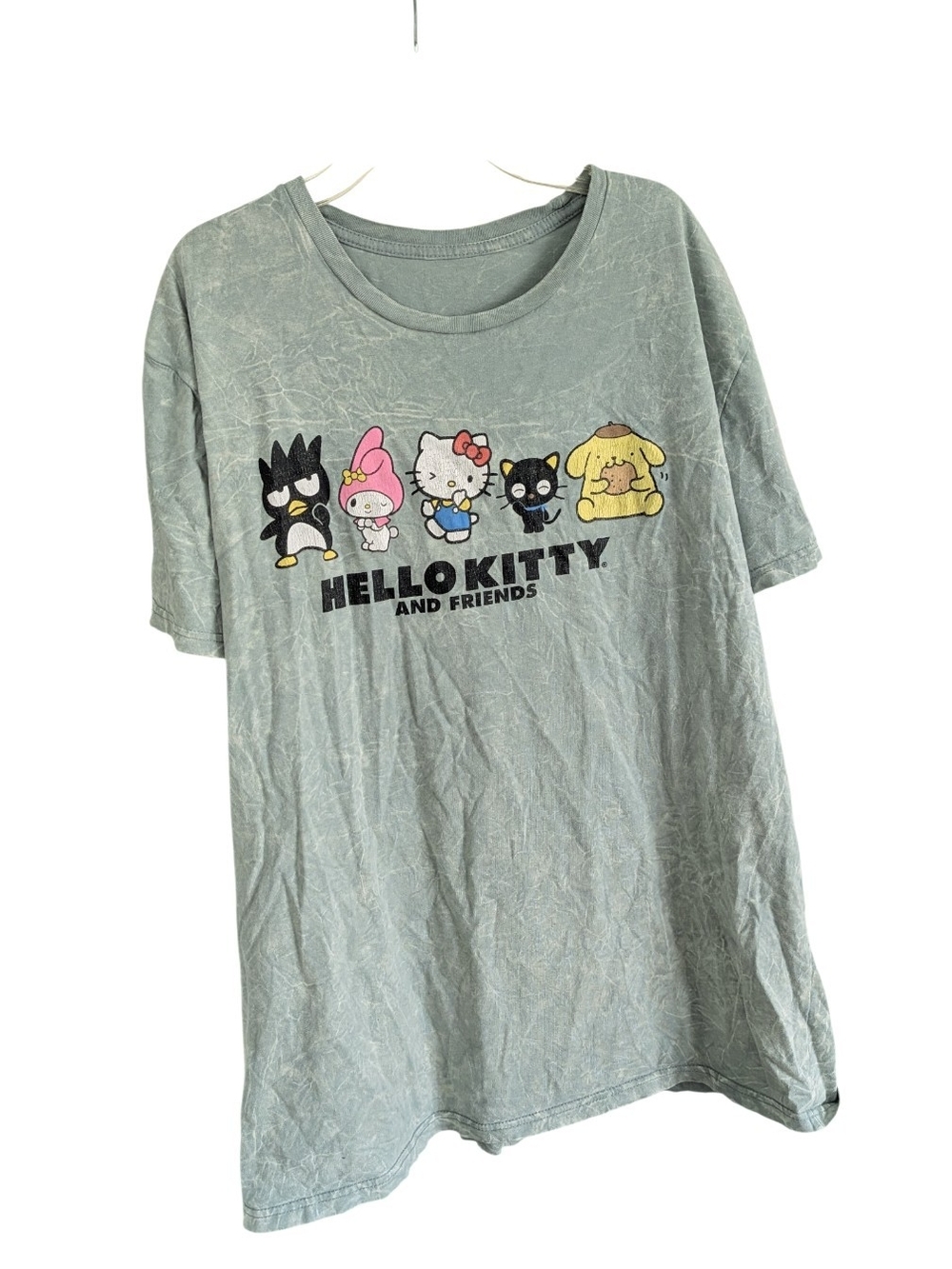 Sanrio Hello Kitty & Friends Acid Wash Graphic Tee XL/XXL